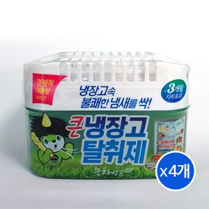 산도깨비 녹차성분 큰냉장고 탈취제 대용량 420g x 4개