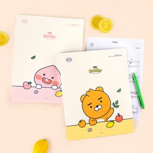 카카오 라이언 어피치 클리어 파일 40매 서류 문서 악보 사무실 종이 A4 화일 정리 투명 캐릭터