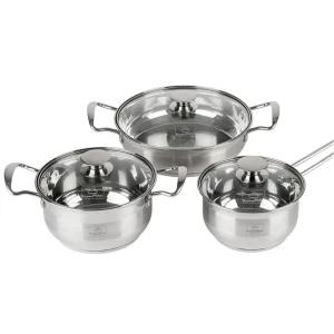 키친파워 IH스텐 인덕션 냄비 3종 세트 16편수+18양수+24전골