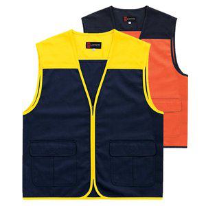 [기타][랜더스]LD21 배색 브이넥 등산/레저 조끼 아웃도어/단체/이벤트 조끼