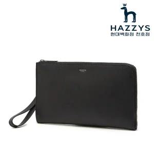 [헤지스ACC] HJHO3E625BK [TD케빈] 블랙 소가죽 지퍼형 클러치백