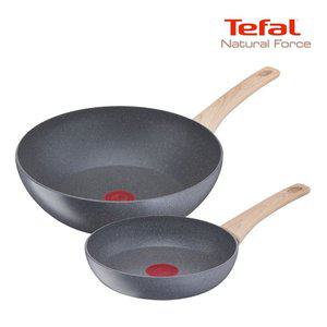 [테팔](대구신세계) 내츄럴 포스 프라이팬 22cm+멀티팬28cm