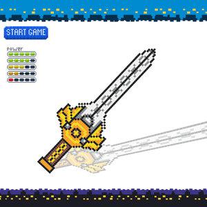 1-47.디폼블럭 8mm 총 칼 야광 검 무기 만들기 어린이날 선물