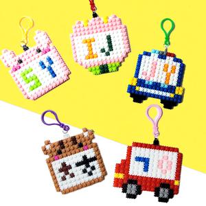 디폼 퍼즐블럭 알파벳 한글 이름표 네임택 등산 키링 가방 명찰 만들기