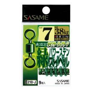 [사사메] 210-J 그린 파워 스텐 스위벨 회전 도래 스냅 롤링 도래 바다 선상 민물 낚시 채비