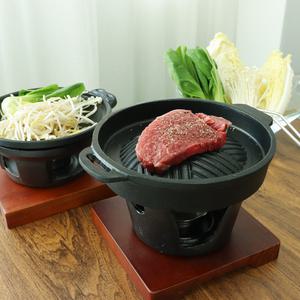 국내산 미니 개인 화로 고체연료 1인 OMG 로즈 구이 세트 S-145A