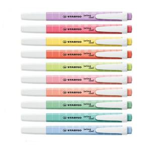 스타빌로 형광펜 스윙쿨 파스텔 단색(10개입)