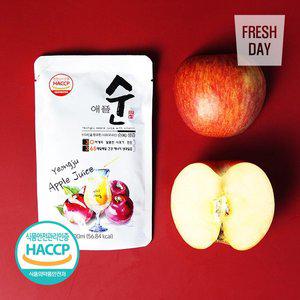 [프레시데이][HACCP인증] 물타지않은 저온착즙 영주 순수 사과즙 60포100ml