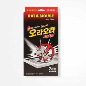 쥐자바 오라오라 PVC 2pcs 쥐끈끈이 쥐본드 쥐덫