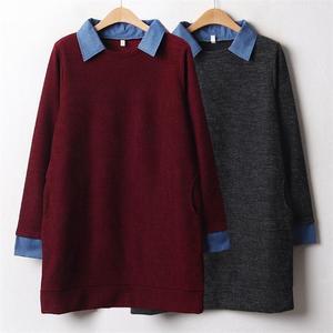 여성의류 MN 청카라사카리바롱니트 B716H001 빅사이즈