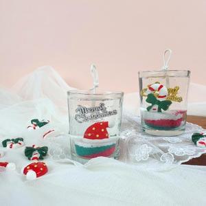 3온즈*6개/크리스마스 젤캔들만들기 키트 (파티)