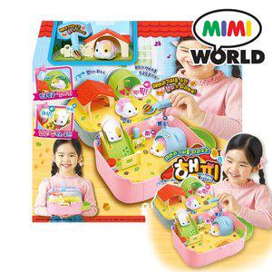 [미미월드]해바라기씨를 따라오는 햄찌하우스 /햄스터 동물 키우기 작동