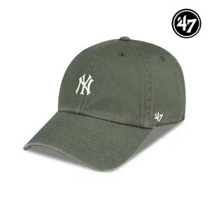 47브랜드 뉴욕 양키스 NY 스몰 로고 MLB 엠엘비 볼캡 야구 모자 모스 B-BSRNR17GWS-MSA