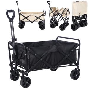 오픈형 접이식 캠핑 웨건 폴딩 카트 캐리어 왜건 트레일러 수레 장바구니