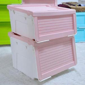 [라일리] Rly 슬라이딩 수납함 옷 정리함 보관함 리빙박스 블루 24L