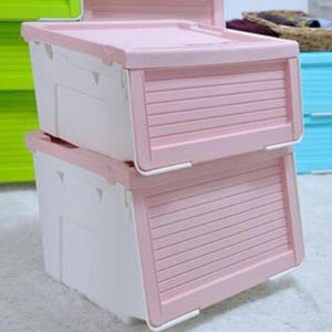 [라일리] Rly 슬라이딩 수납함 옷 정리함 보관함 리빙박스 핑크 24L