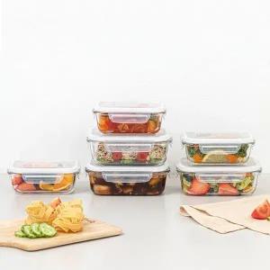 [ALPREMIO] 알프레미오 강화 유리 밀폐용기 직사각 4종