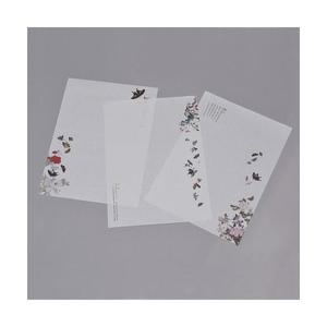 꽃과나비편선지 A4 5매 인쇄한 연무지 편지지 출력용