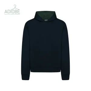 [ADIO8E]남자 나그랑 오버핏 후드 배색 기모 후드티 면 긴팔 티셔츠