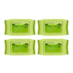 [4개 묶음] 네이처리퍼블릭 제주 탄산 클렌징 티슈 (총 200매)