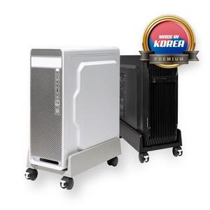 본체받침대 컴퓨터 PC 이동식 선반 바퀴고정 폭조절 쿨링 캐리어
