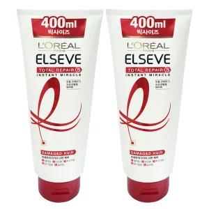 로레알 토탈리페어5 인스턴트 미라클 헤어팩 400ml 2개