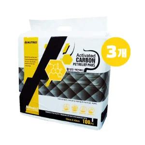 뉴트리오 활성탄패드 100매 3개/배변패드