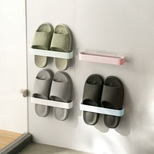 접착식 실내화 거치대 슬리퍼 걸이 욕실화 현관 신발 정리대