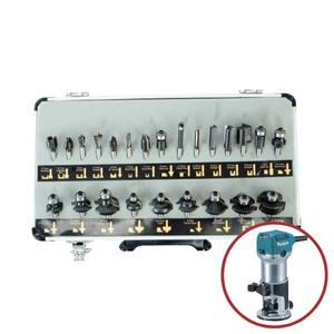 마끼다 호환 트리머비트 세트 24PCS RT0702C M3702B M3700B 트리머 비트