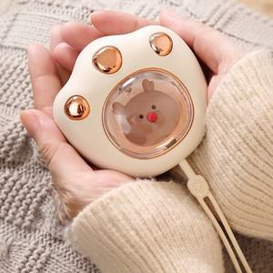 고양이캐릭터 충전식손난로 전자핫팩 핸디워머 학교 학원 카페 휴대용손난로