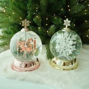 [텐바이텐]지니구슬 오르골 화이트 크리스마스선물 2color 눈꽃 회전목마