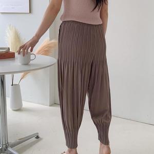 여자 하렘팬츠 항아리 승마 밴딩 주름원단 바지