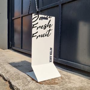 케이배너 대형 벤드 아이보리 철재 입간판