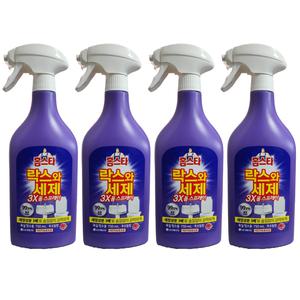 LG 홈스타 락스와세레 3X 폼 스프레이 후로랄향 750ml x 4