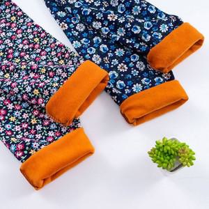 겨울 몸빼바지 기모바지 꽃무늬 농사 밭일 밴딩 방한 작업복 융기모 팬츠