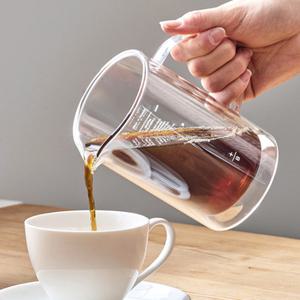 빈플러스 보온보냉 더블월 눈금 드립서버 계량 커피 서버 470ml DS470 이중 내열유리