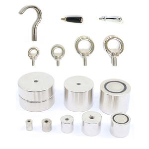 네오디움 자석홀더 원형 타공 _ 10mmx15mm (M4)