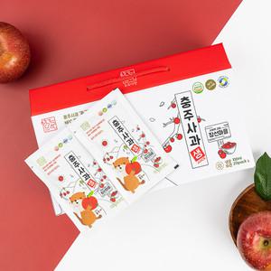 초록다한 충주사과생주스 100ml-50포 (가정용) /새콤달콤 맛있는 과일착즙