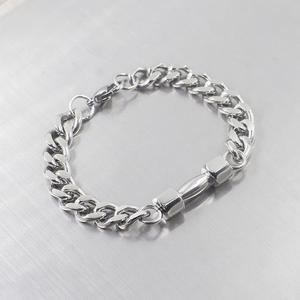 [벨가] 써지컬스틸 레이어드 아령 덤벨 헬스 팔찌