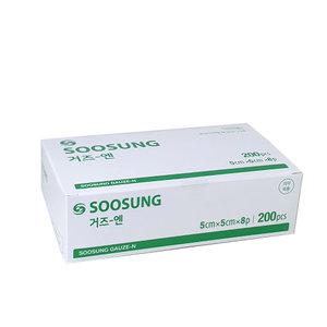 수성접은거즈 2x2x8p,5cmx5cmx8겹,200매입