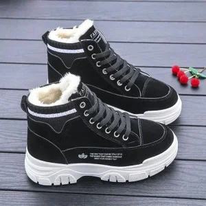 [하프클럽/셀러허브_여성트랜드패션]ONM 여성 겨울 털운동화 하이탑 기모 스