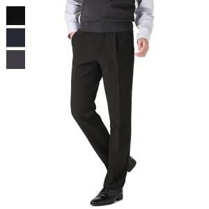 남자 겨울 면바지 청바지 골프바지 기모 정장바지LV-SPK-5401-블랙