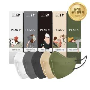 [aer][아에르] KF94 피크 V 마스크 100매 /새부리형/국산