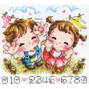 십자수 주차도안/십자수실/쪽가위/수성펜/바늘