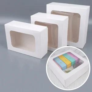 사각 투명창케이스 낮은케이크박스 케이크포장상자