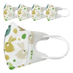 [유통기한 임박] 나와아기 유아 마스크 토끼, 5개입, 1개