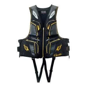 가마가츠 GM-2193 플로팅베스트 블랙골드 낚시구명조끼 선상구명조끼