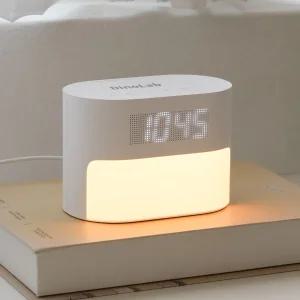 선라이즈 알람시계 무드등 무소음 LED 탁상시계 수면등 미니조명