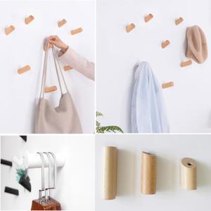 썬코 우드후크 파티션후크 벽후크 원목나무후크 벽걸이 나무행거 벽고리