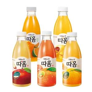 빙그레 따옴주스 골라담기 730ml 무/배/사과1+오렌지1+천혜향1+자몽1+망고/5가지맛/무배